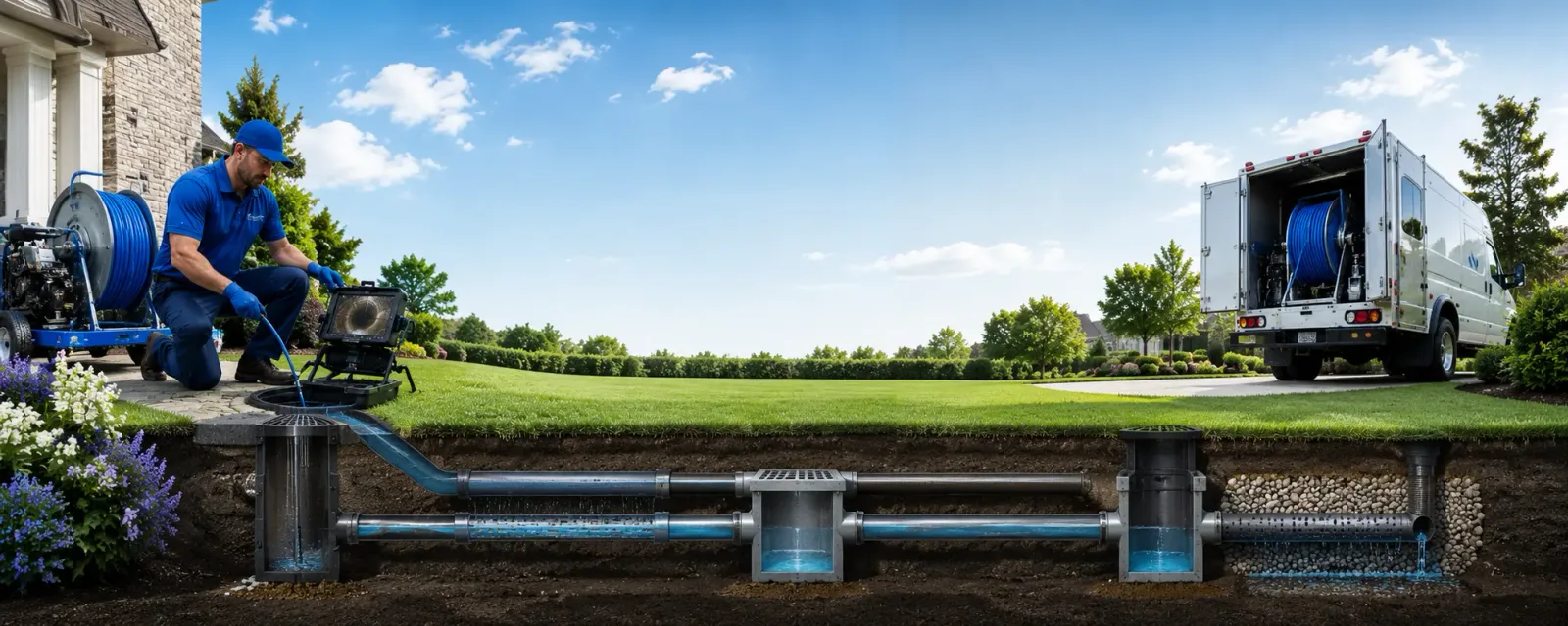 Outdoor drain cleaning information for Barrington, IL